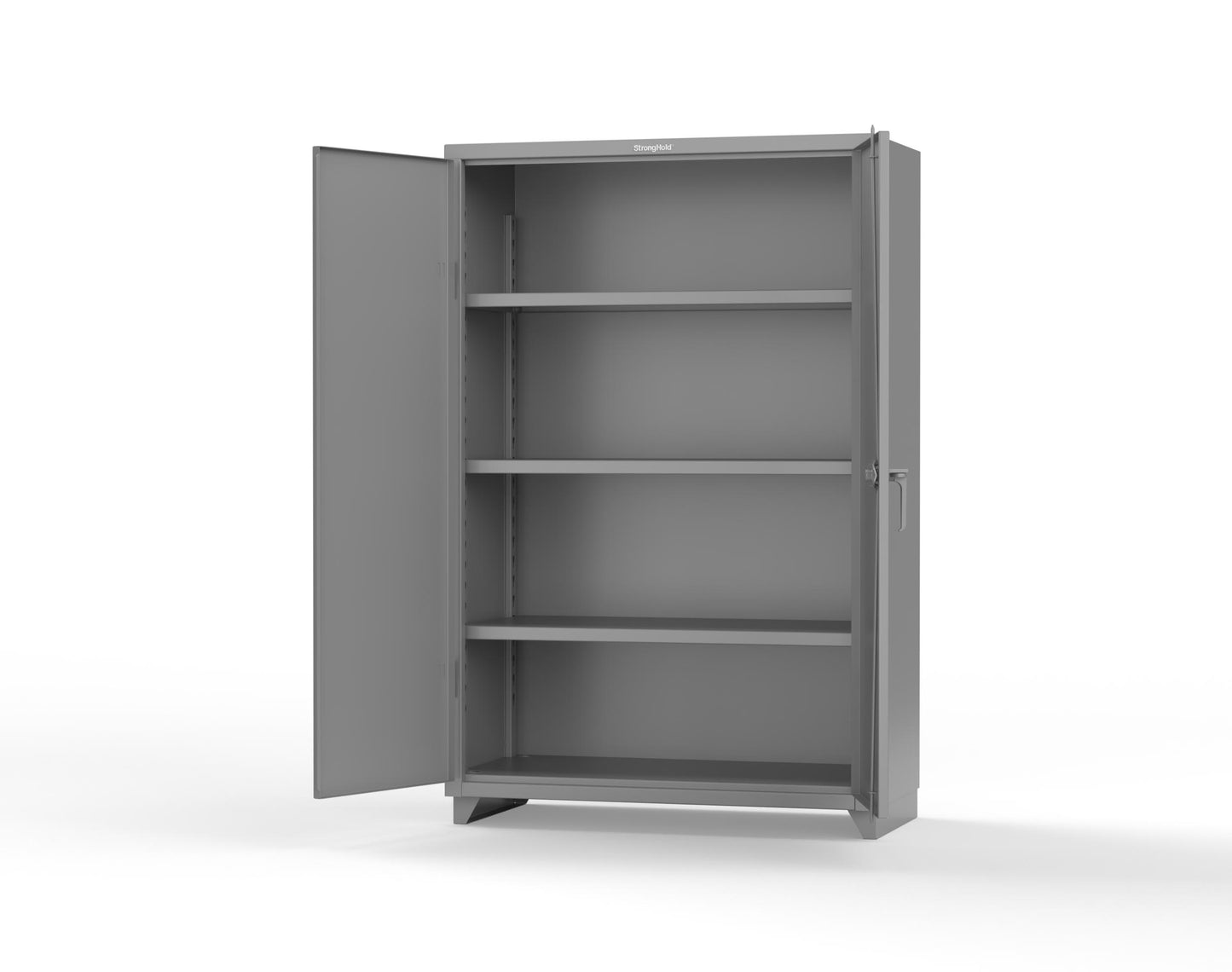 Extra Heavy Duty 14 GA Cabinet with 3 Shelves – 48 In. W x 24 In. D x 75 In. H - 46-243-L-7037