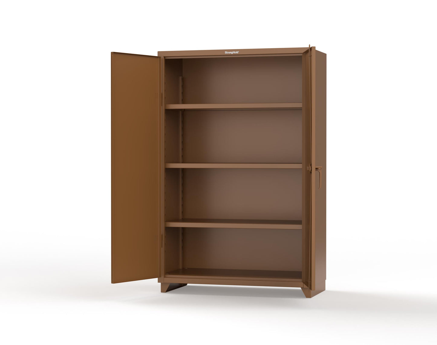 Extra Heavy Duty 14 GA Cabinet with 3 Shelves – 48 In. W x 24 In. D x 75 In. H - 46-243-L-8008