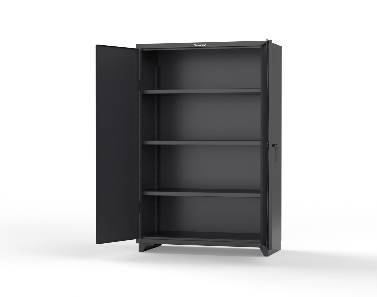 Extra Heavy Duty 14 GA Cabinet with 3 Shelves – 48 In. W x 24 In. D x 75 In. H - 46-243-L-9005