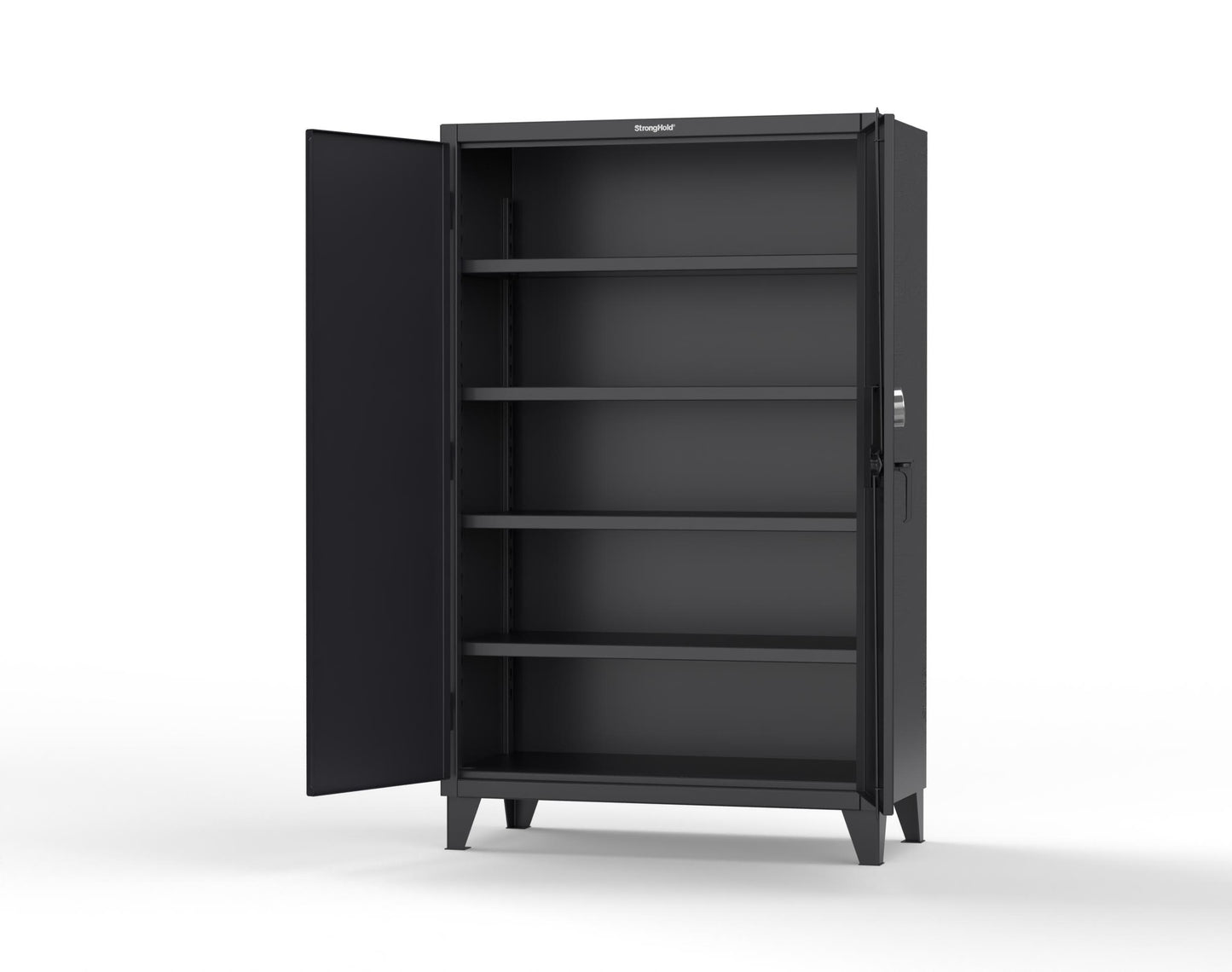 Extreme Duty 12 GA Cabinet with 4 Shelves Secured by Electronic Lock with Digital Screen - 48 In. W x 24 In. D x 78 In. H - 46-244-AT-9005