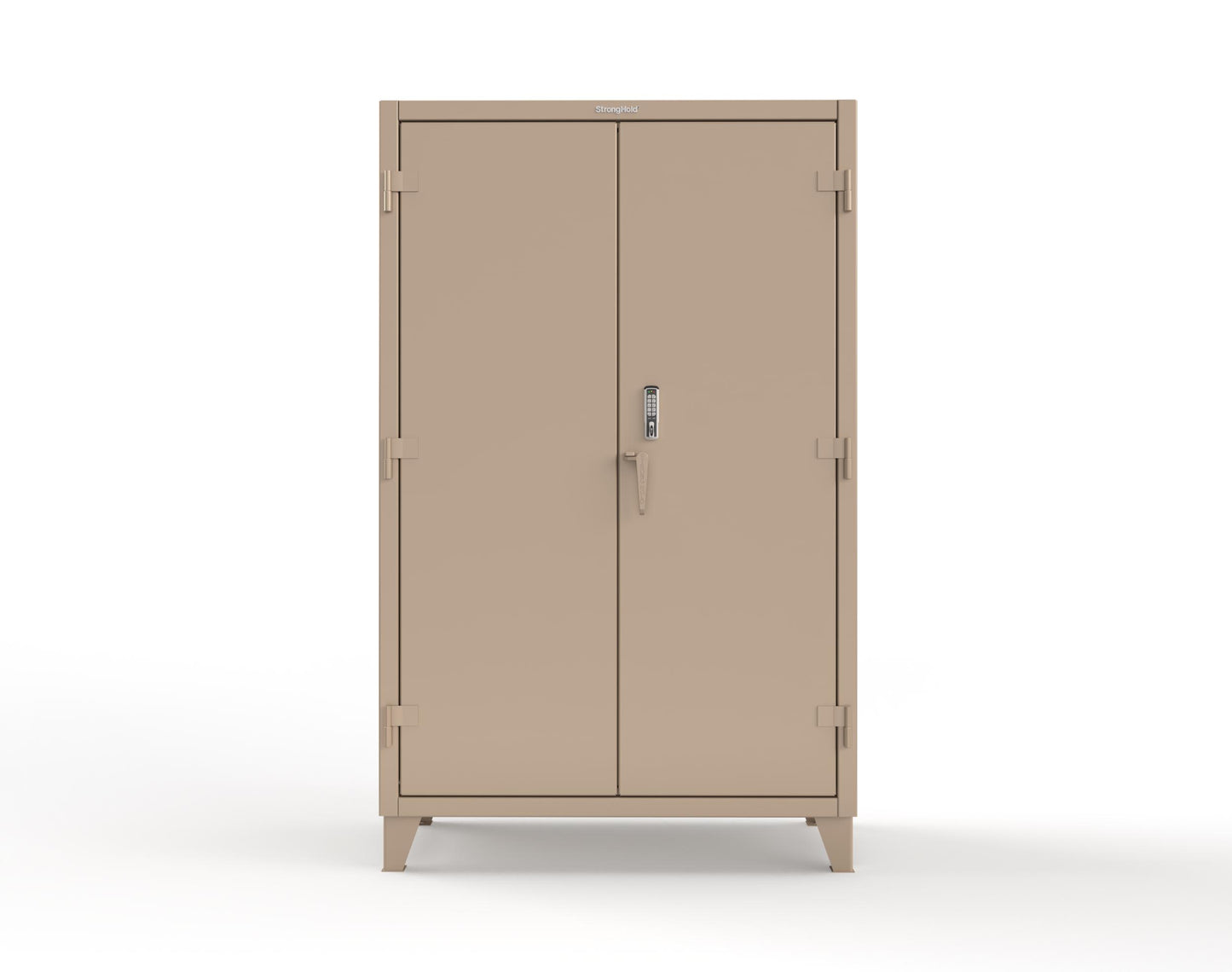 Extreme Duty 12 GA Cabinet with 4 Shelves Secured by Keyless Entry Lock - 48 In. W x 24 In. D x 78 In. H - 46-244-EK-1019