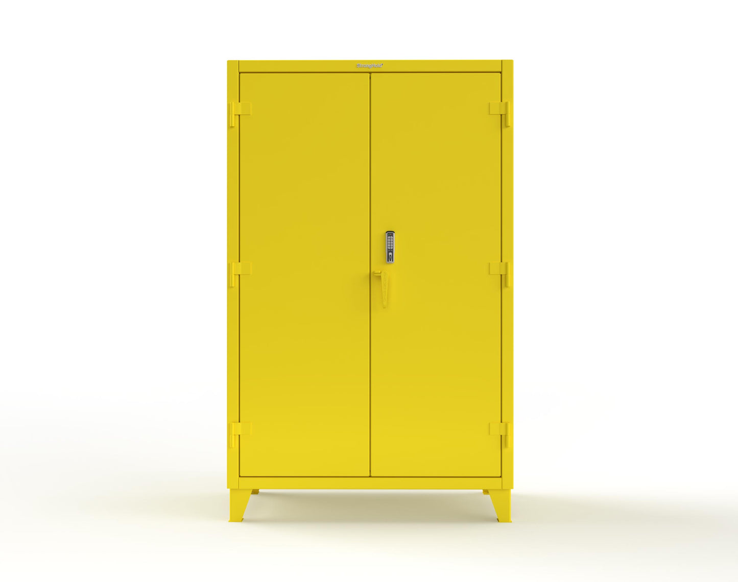 Extreme Duty 12 GA Cabinet with 4 Shelves Secured by Keyless Entry Lock - 48 In. W x 24 In. D x 78 In. H - 46-244-EK-1021