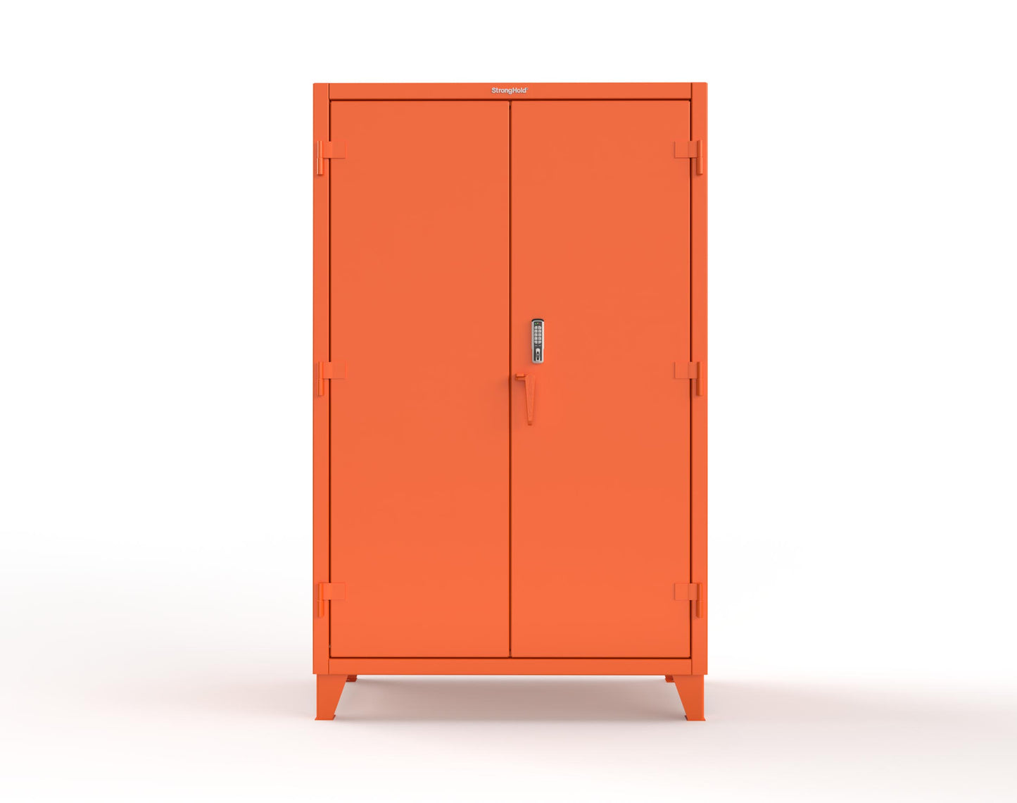 Extreme Duty 12 GA Cabinet with 4 Shelves Secured by Keyless Entry Lock - 48 In. W x 24 In. D x 78 In. H - 46-244-EK-2009