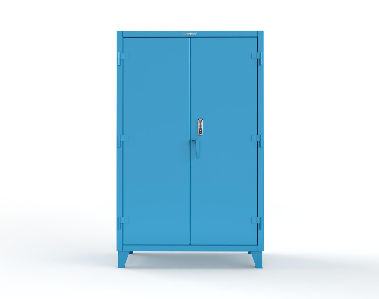 Extreme Duty 12 GA Cabinet with 4 Shelves Secured by Keyless Entry Lock - 48 In. W x 24 In. D x 78 In. H - 46-244-EK-5012