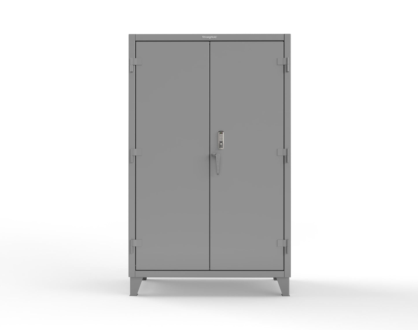 Extreme Duty 12 GA Cabinet with 4 Shelves Secured by Keyless Entry Lock - 48 In. W x 24 In. D x 78 In. H - 46-244-EK-7037