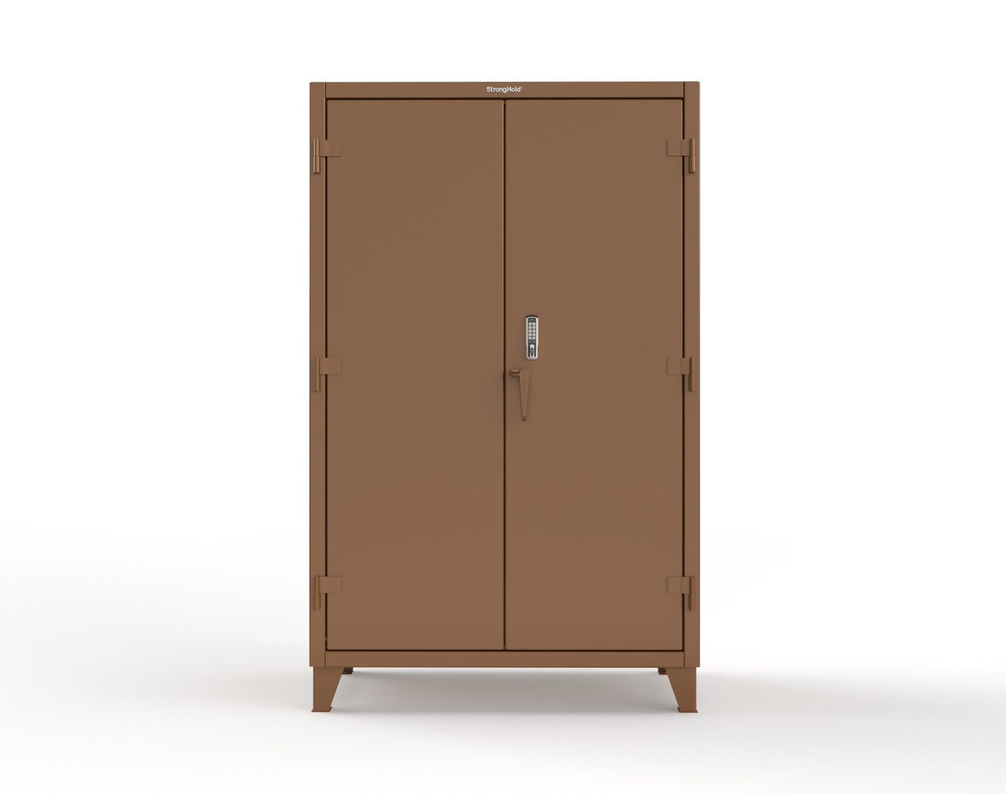 Extreme Duty 12 GA Cabinet with 4 Shelves Secured by Keyless Entry Lock - 48 In. W x 24 In. D x 78 In. H - 46-244-EK-8008