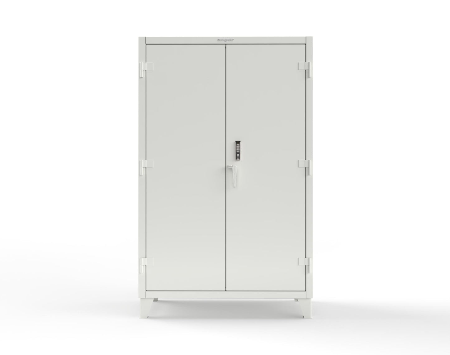 Extreme Duty 12 GA Cabinet with 4 Shelves Secured by Keyless Entry Lock - 48 In. W x 24 In. D x 78 In. H - 46-244-EK-9003