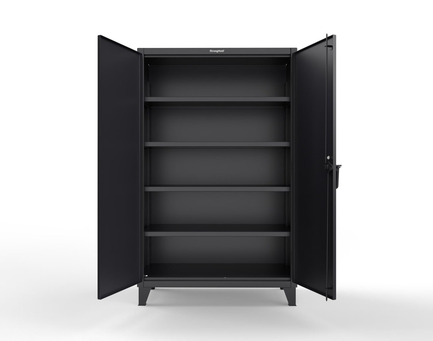 Extreme Duty 12 GA Cabinet with 4 Shelves Secured by Keyless Entry Lock - 48 In. W x 24 In. D x 78 In. H - 46-244-EK-9005