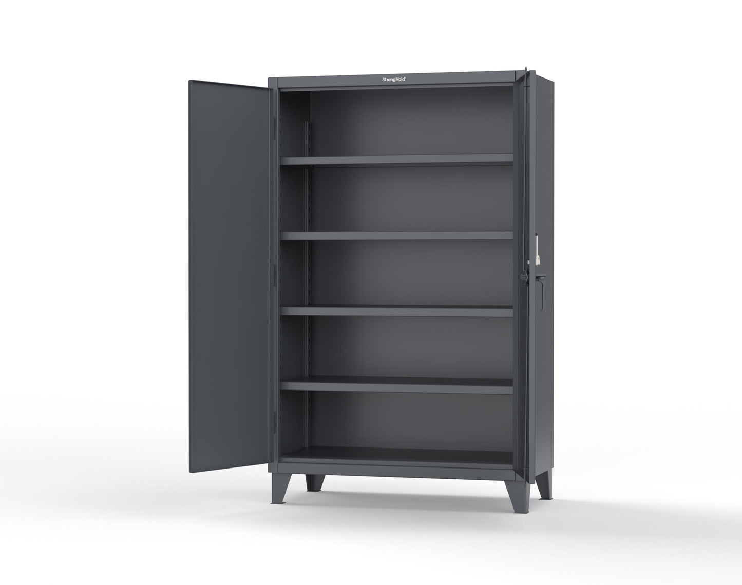 Extreme Duty 12 GA Cabinet with 4 Shelves Secured by Keyless Entry Lock - 48 In. W x 24 In. D x 78 In. H - 46-244-EK-7024