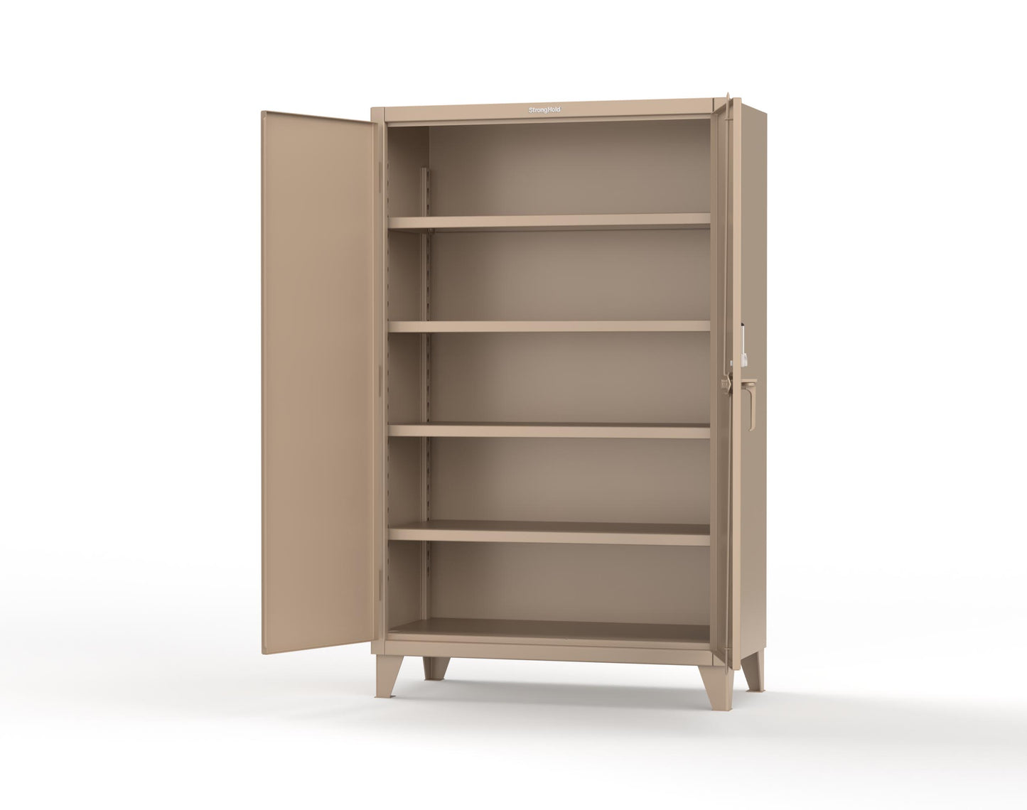 Extreme Duty 12 GA Cabinet with 4 Shelves Secured by Keyless Entry Lock - 48 In. W x 24 In. D x 78 In. H - 46-244-EK-1019
