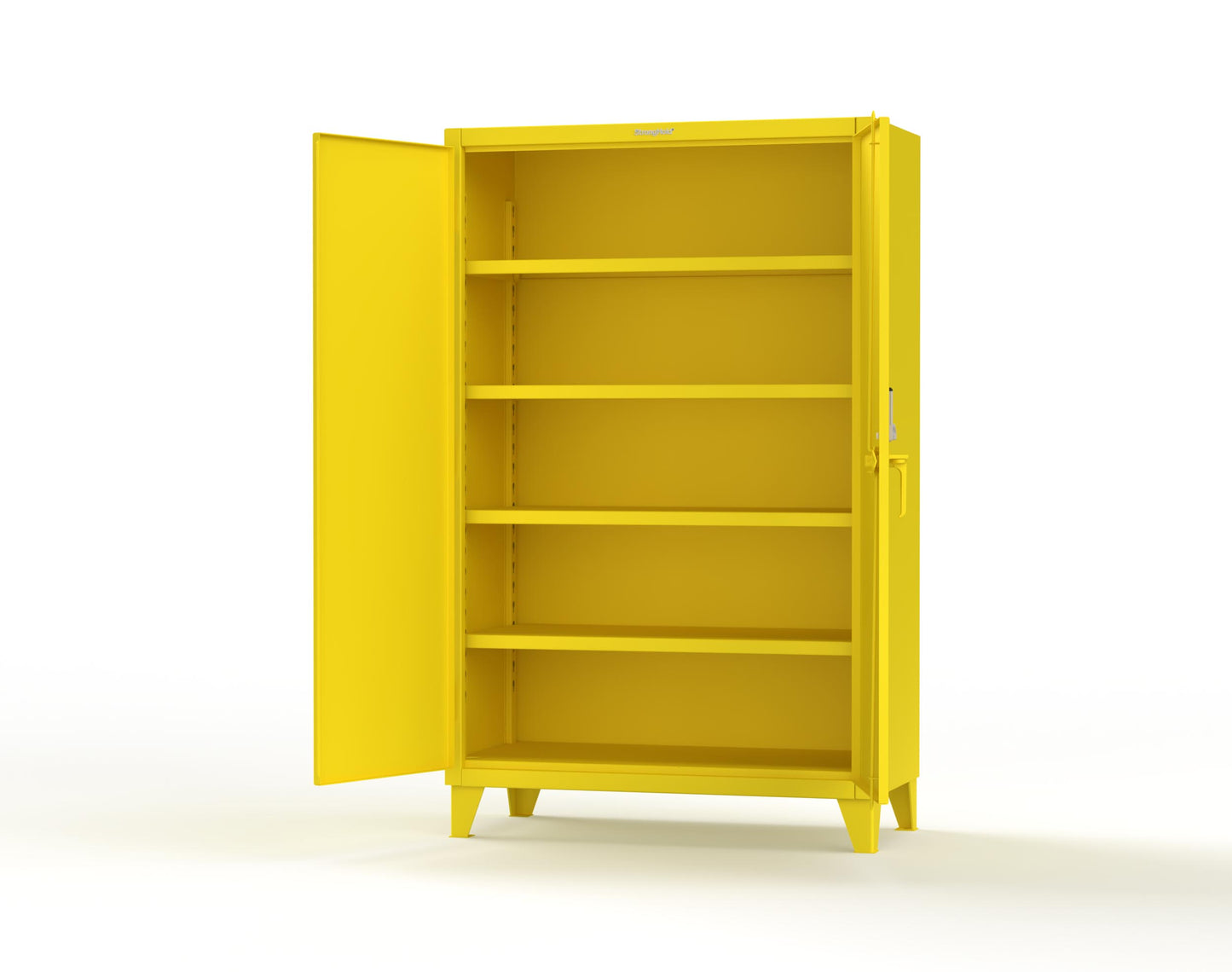 Extreme Duty 12 GA Cabinet with 4 Shelves Secured by Keyless Entry Lock - 48 In. W x 24 In. D x 78 In. H - 46-244-EK-1021