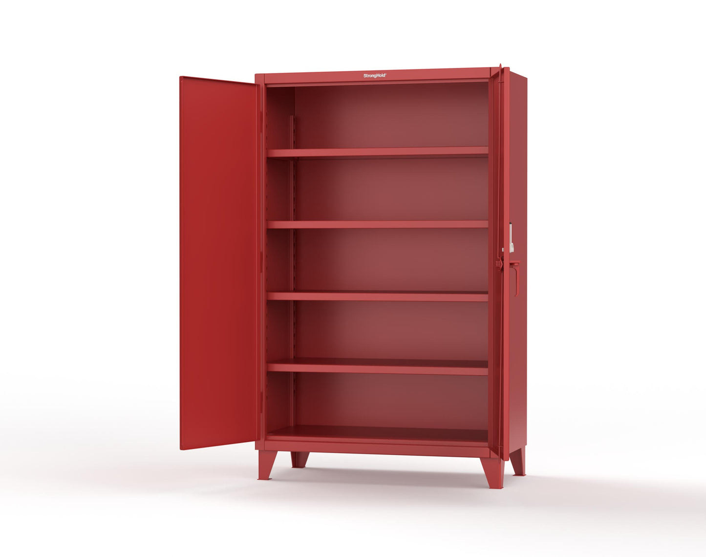 Extreme Duty 12 GA Cabinet with 4 Shelves Secured by Keyless Entry Lock - 48 In. W x 24 In. D x 78 In. H - 46-244-EK-3001