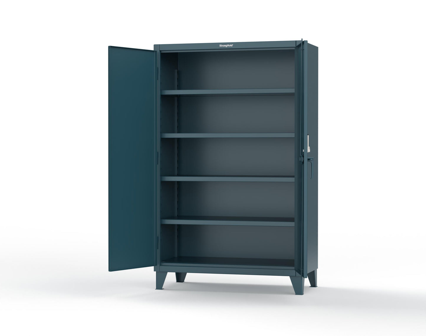 Extreme Duty 12 GA Cabinet with 4 Shelves Secured by Keyless Entry Lock - 48 In. W x 24 In. D x 78 In. H - 46-244-EK-5001