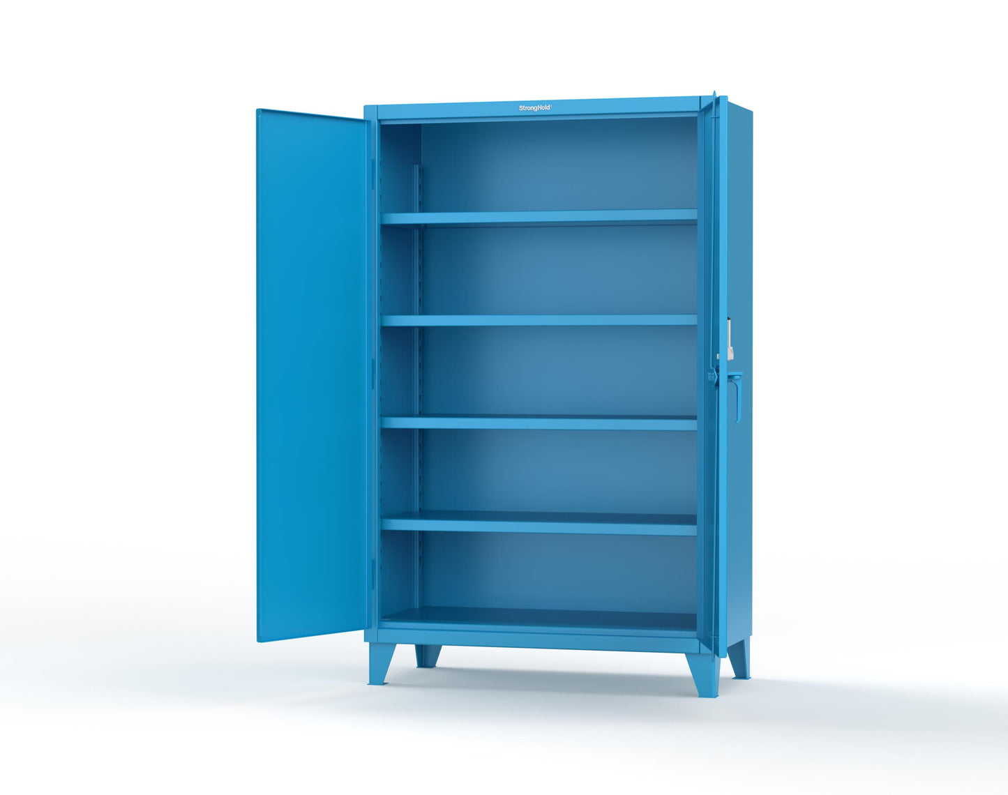 Extreme Duty 12 GA Cabinet with 4 Shelves Secured by Keyless Entry Lock - 48 In. W x 24 In. D x 78 In. H - 46-244-EK-5012