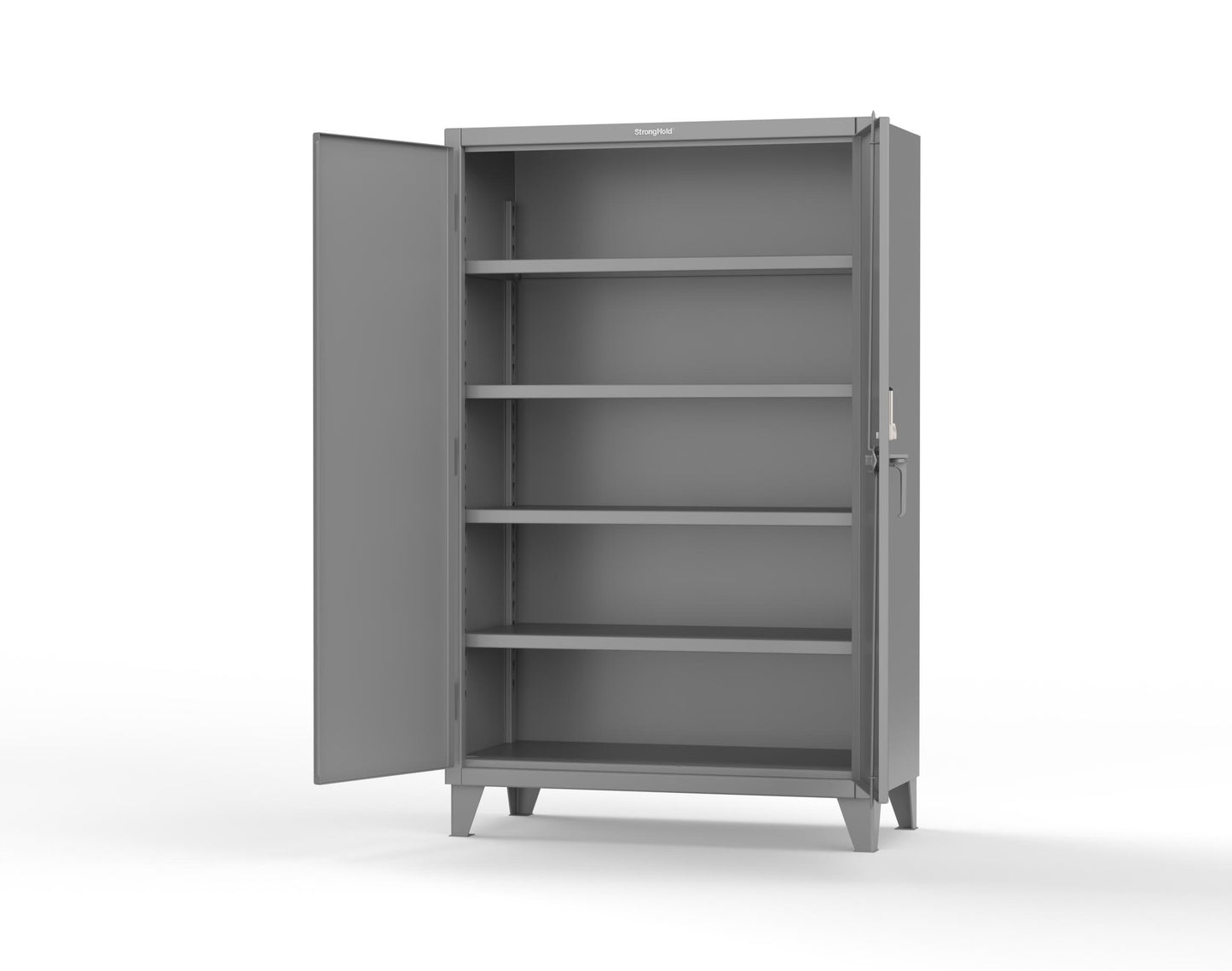 Extreme Duty 12 GA Cabinet with 4 Shelves Secured by Keyless Entry Lock - 48 In. W x 24 In. D x 78 In. H - 46-244-EK-7037