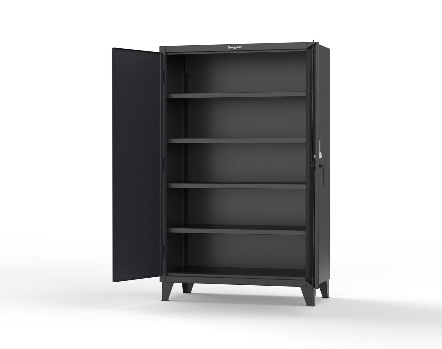 Extreme Duty 12 GA Cabinet with 4 Shelves Secured by Keyless Entry Lock - 48 In. W x 24 In. D x 78 In. H - 46-244-EK-9005
