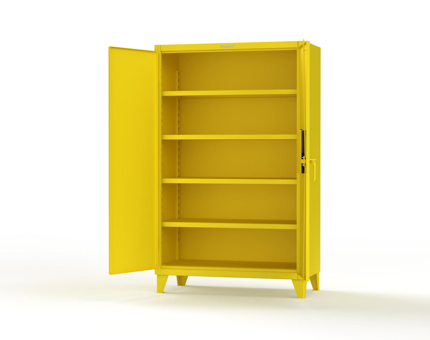 Extreme Duty 12 GA Cabinet with 4 Shelves Secured by Network-Capable Electronic Lock with Card Reader (HID) - 48 In. W x 24 In. D x 78 In. H - 46-244-NX-1021