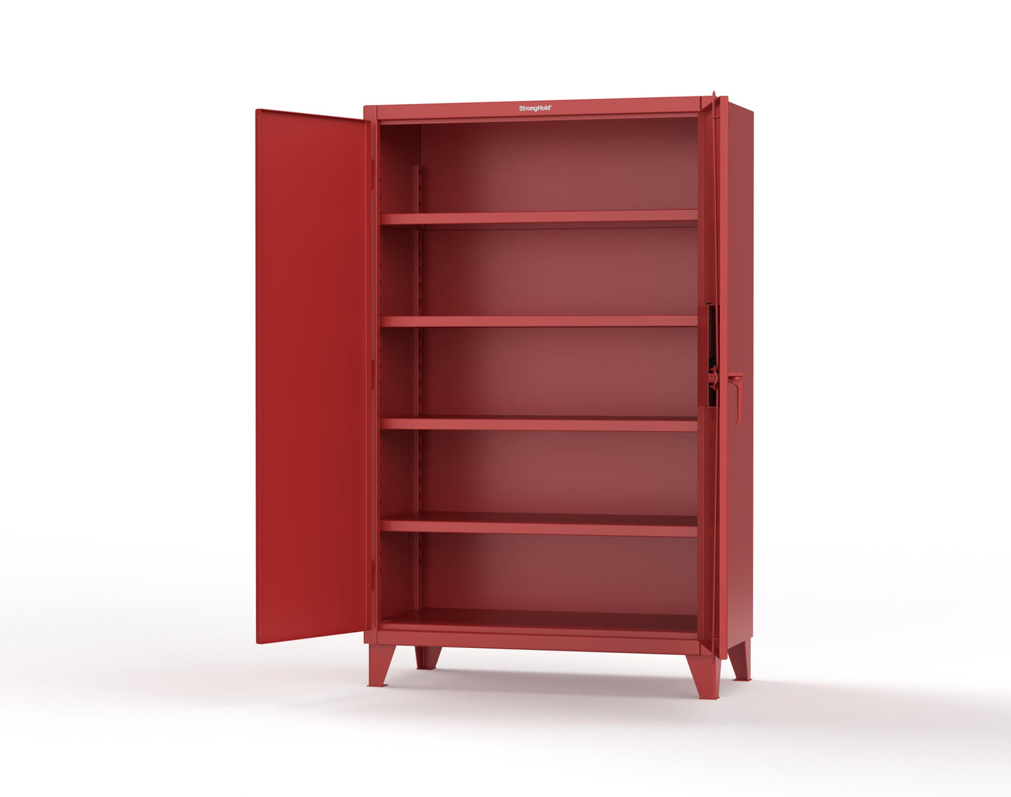 Extreme Duty 12 GA Cabinet with 4 Shelves Secured by Network-Capable Electronic Lock with Card Reader (HID) - 48 In. W x 24 In. D x 78 In. H - 46-244-NX-3001