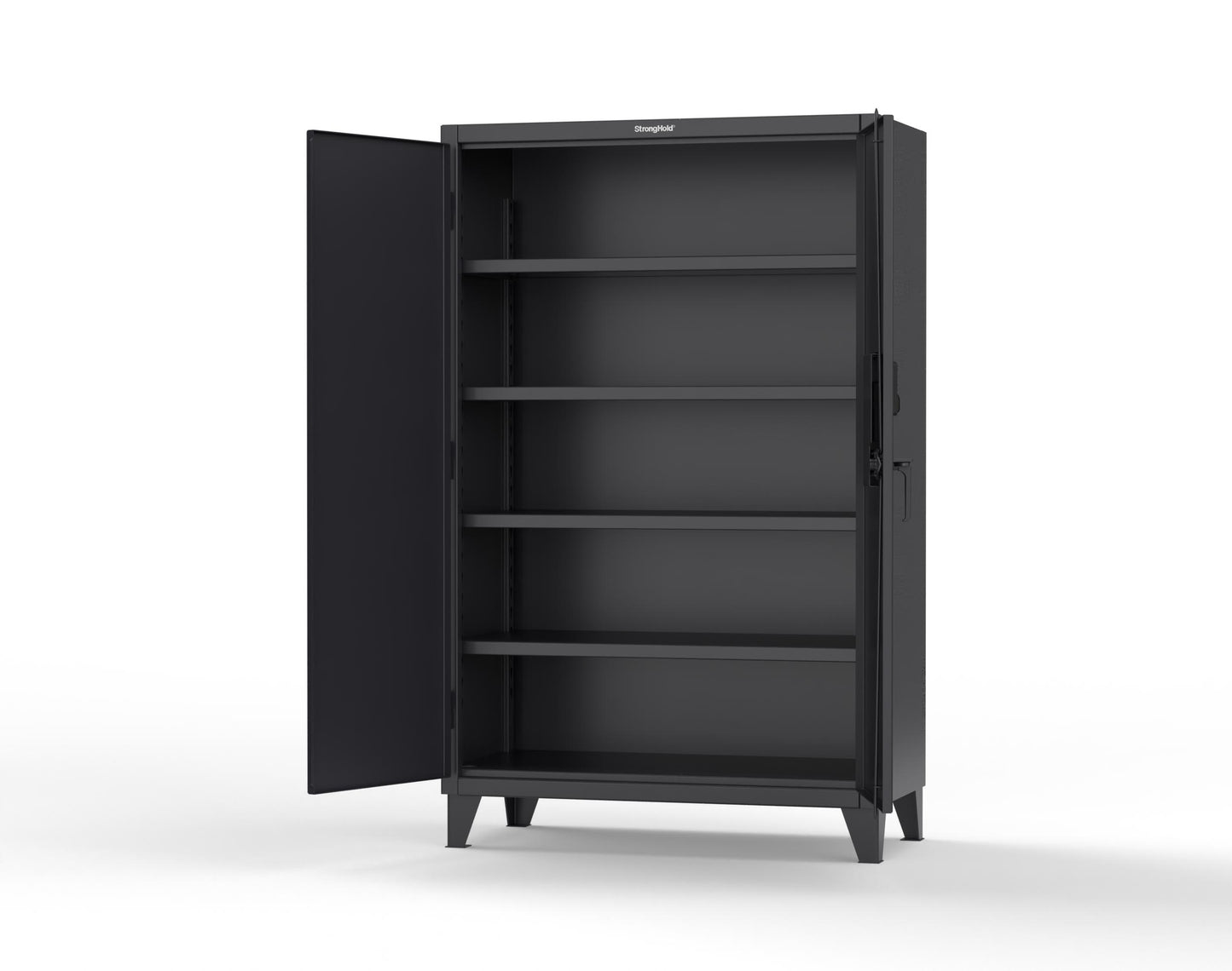 Extreme Duty 12 GA Cabinet with 4 Shelves Secured by Electronic Lock & Card Reader - 48 In. W x 24 In. D x 78 In. H - 46-244-PX-9005