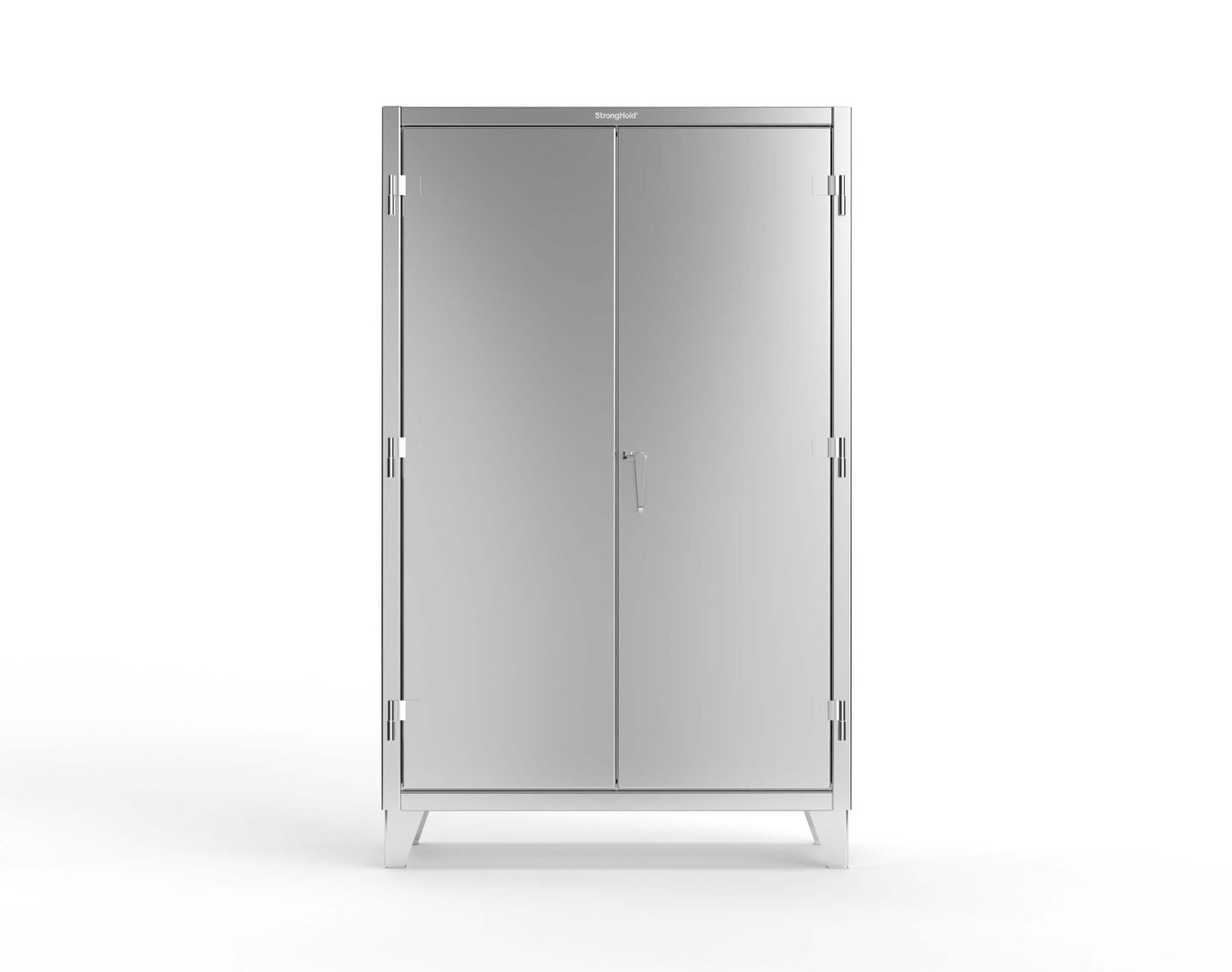 Extreme Duty 12 GA Stainless Steel Cabinet with 4 Shelves - 48 In. W x 24 In. D x 78 In. H - 46-244SS