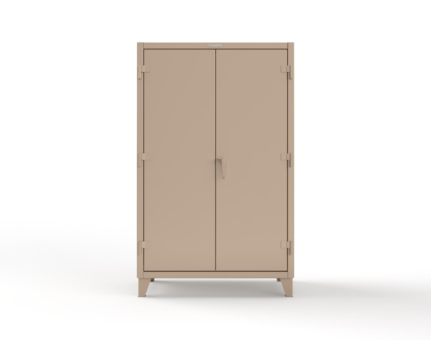 Extreme Duty 12 GA Cabinet with 6 Shelves, Shelf Dividers - 48 In. W x 24 In. D x 78 In. H - 46-246PH-42VD-1019