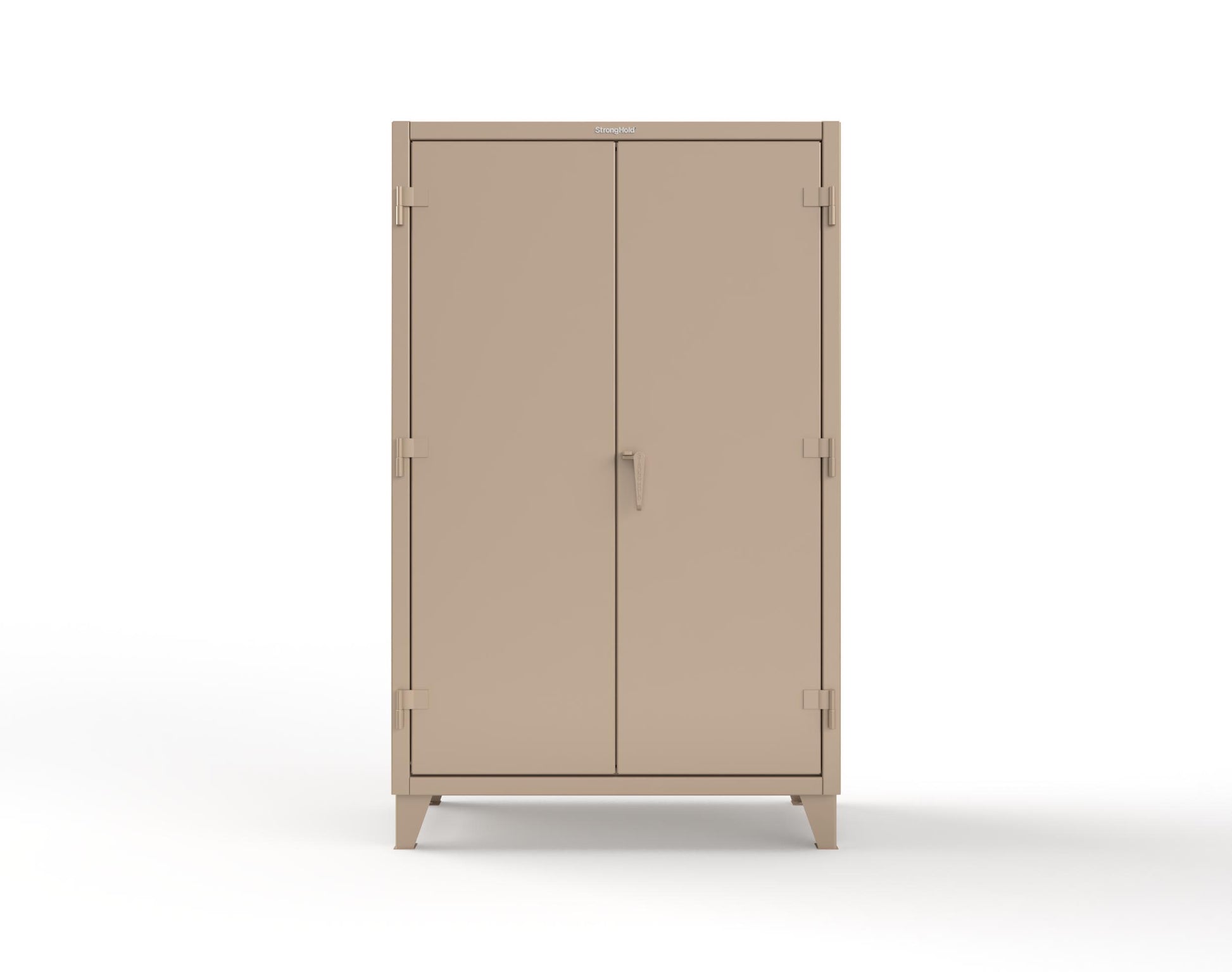 Extreme Duty 12 GA Cabinet with 6 Shelves, Shelf Dividers - 48 In. W x 24 In. D x 78 In. H - 46-246PH-42VD-1019