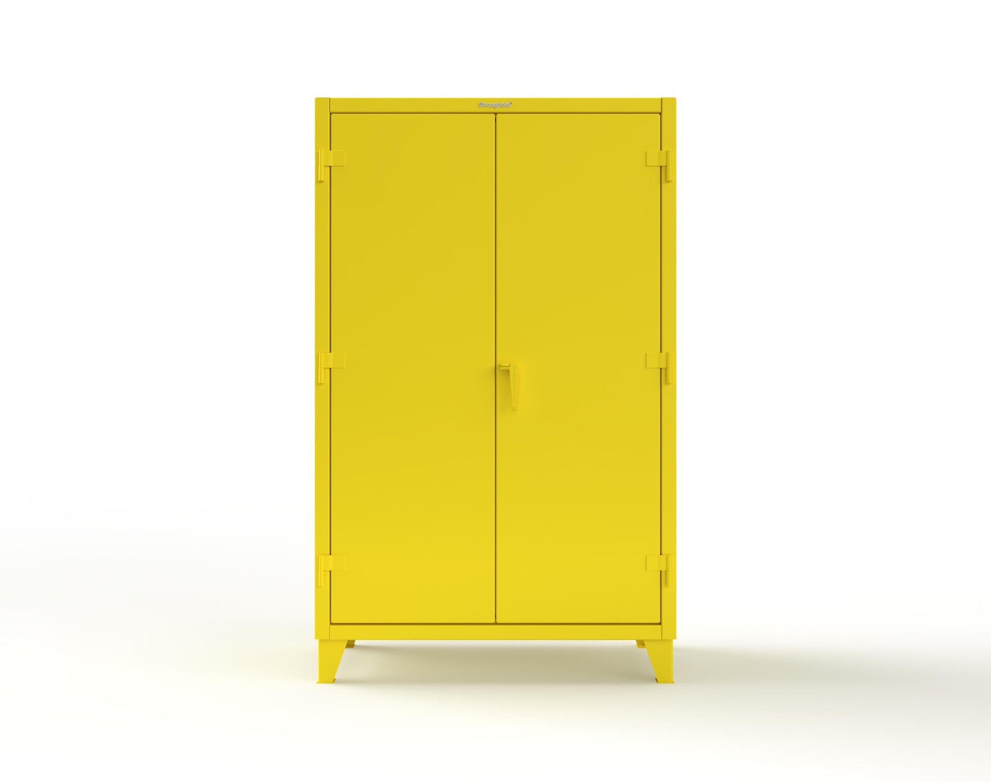 Extreme Duty 12 GA Cabinet with 6 Shelves, Shelf Dividers - 48 In. W x 24 In. D x 78 In. H - 46-246PH-42VD-1021