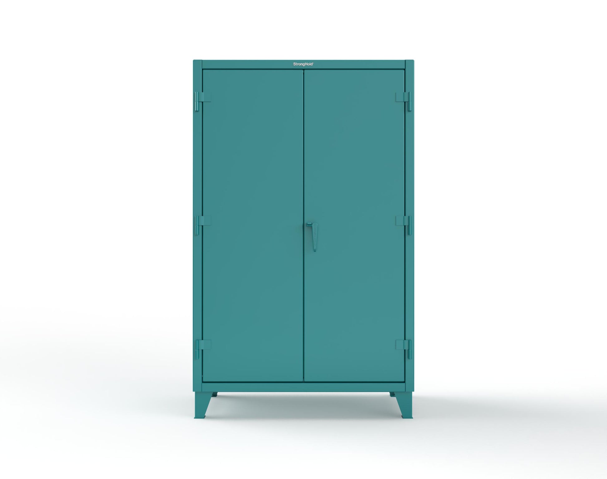 Extreme Duty 12 GA Cabinet with 6 Shelves, Shelf Dividers - 48 In. W x 24 In. D x 78 In. H - 46-246PH-42VD-5021