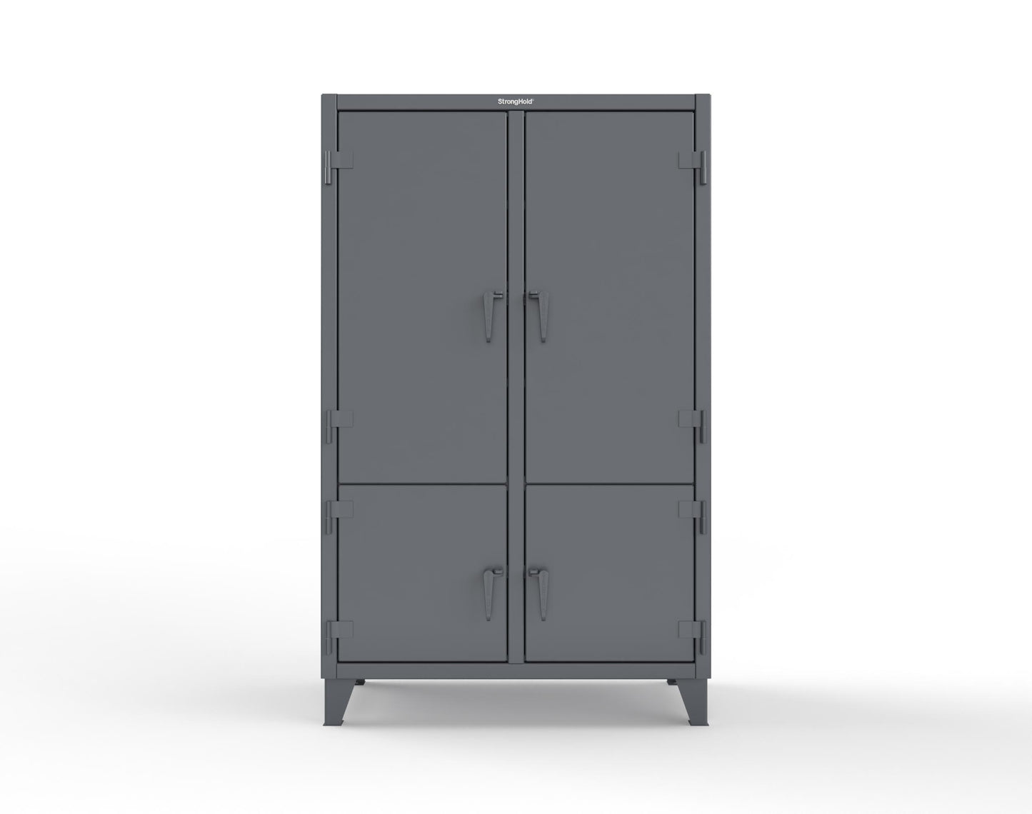 Extreme Duty 12 GA Cabinet with 4 Locking Doors - 48 In. W x 24 In. D x 78 In. H - 46-4D-248-7024