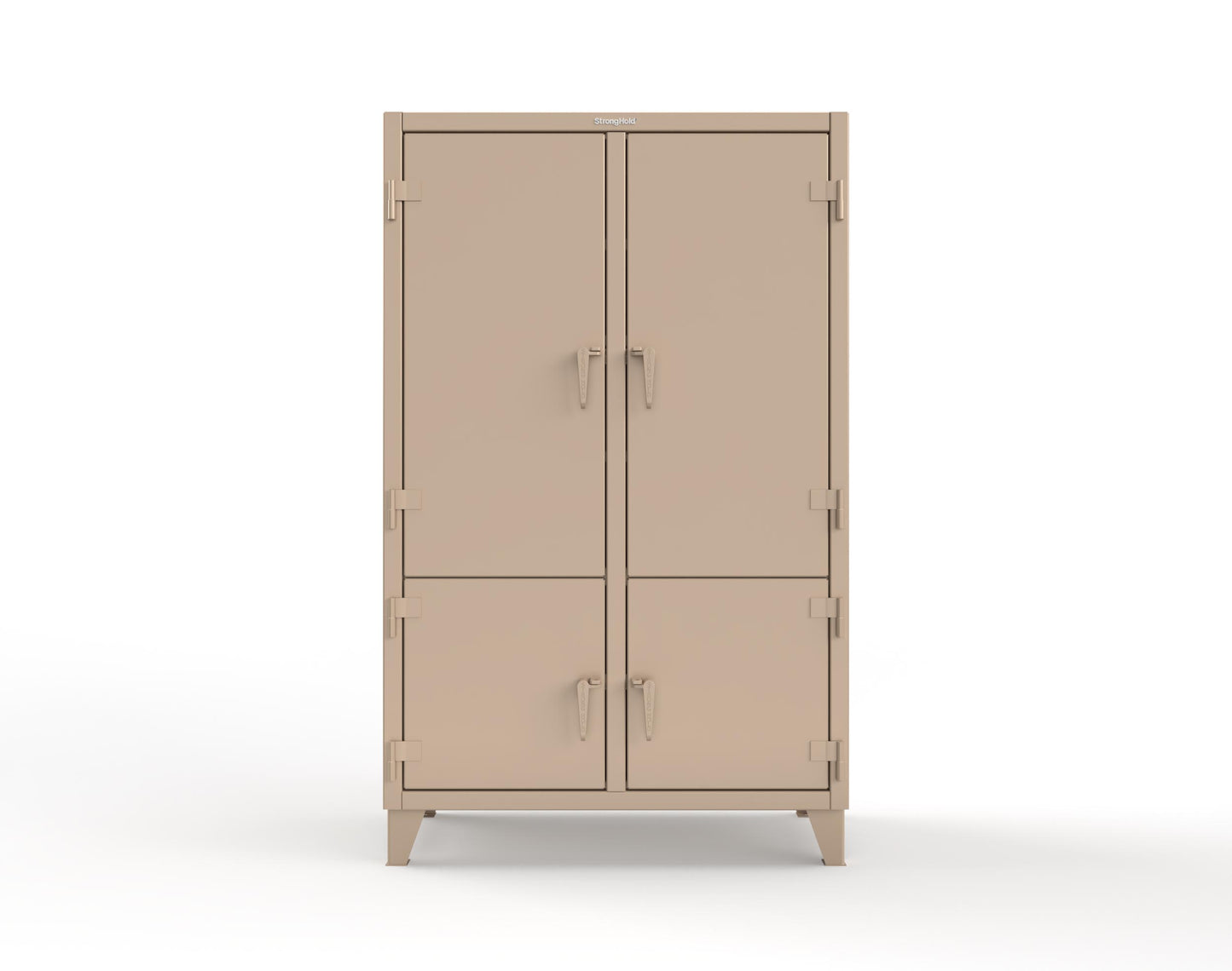 Extreme Duty 12 GA Cabinet with 4 Locking Doors - 48 In. W x 24 In. D x 78 In. H - 46-4D-248-1019