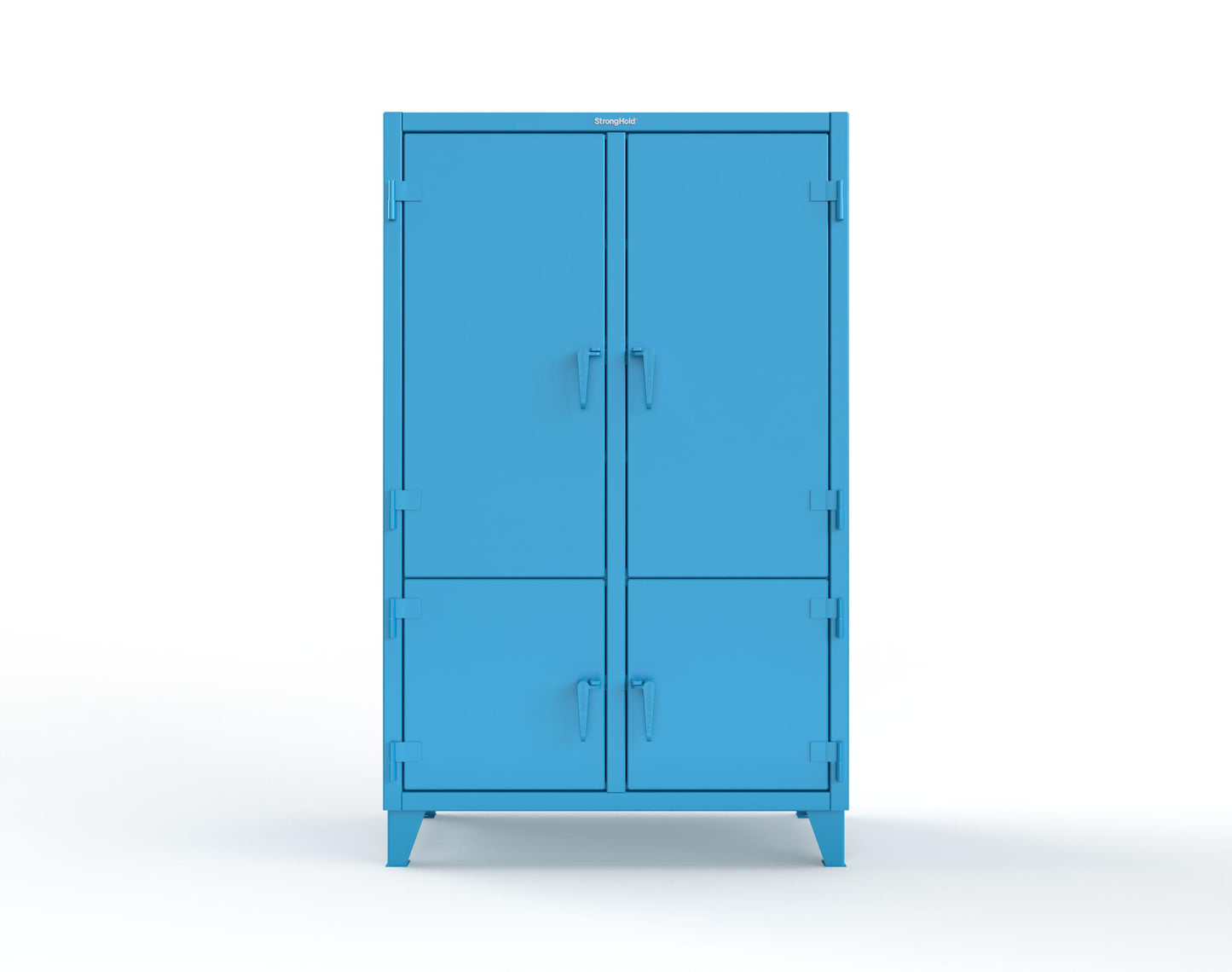 Extreme Duty 12 GA Cabinet with 4 Locking Doors - 48 In. W x 24 In. D x 78 In. H - 46-4D-248-5012