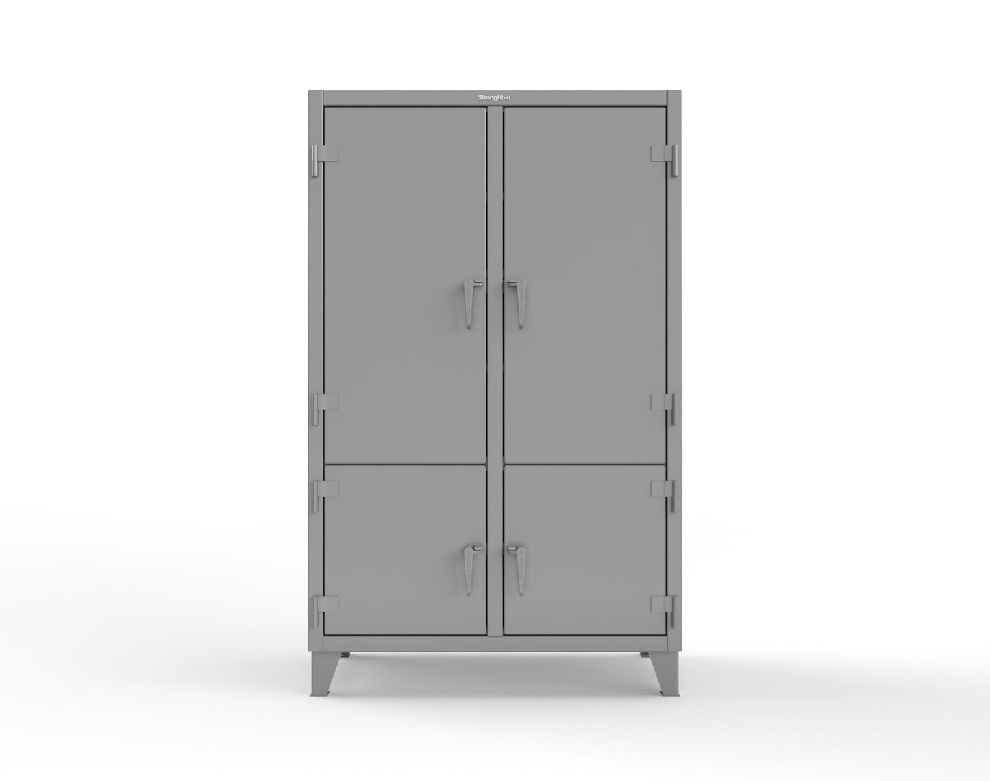 Extreme Duty 12 GA Cabinet with 4 Locking Doors - 48 In. W x 24 In. D x 78 In. H - 46-4D-248-7037