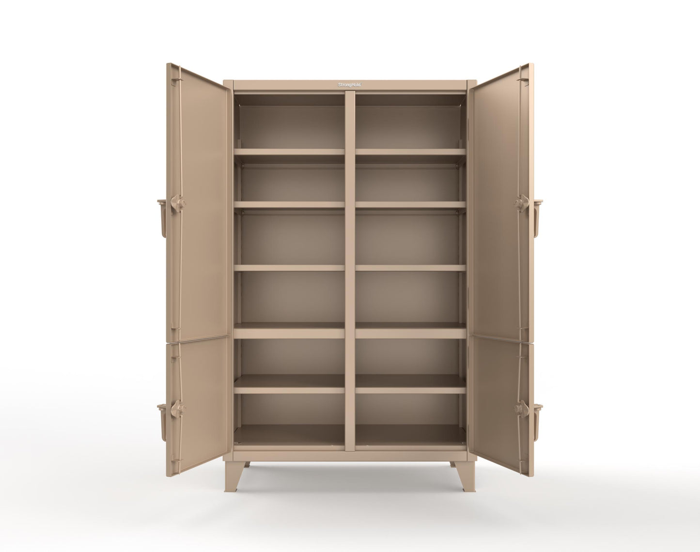 Extreme Duty 12 GA Cabinet with 4 Locking Doors - 48 In. W x 24 In. D x 78 In. H - 46-4D-248-1019