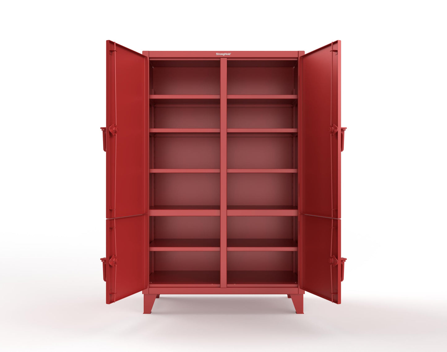Extreme Duty 12 GA Cabinet with 4 Locking Doors - 48 In. W x 24 In. D x 78 In. H - 46-4D-248-3001