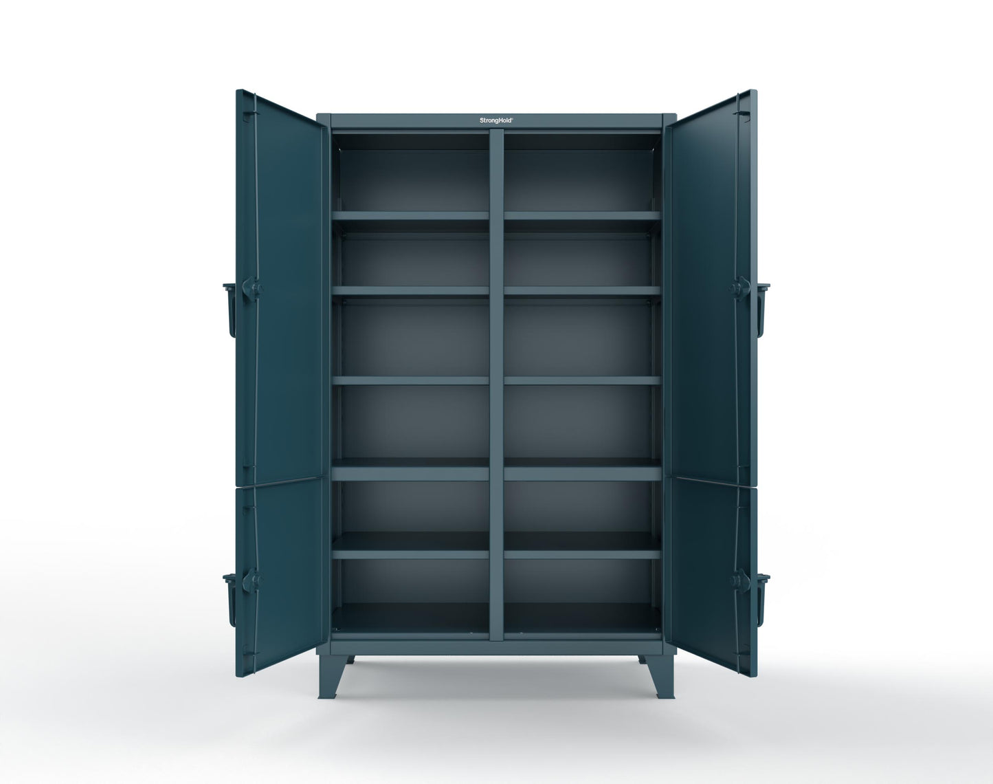 Extreme Duty 12 GA Cabinet with 4 Locking Doors - 48 In. W x 24 In. D x 78 In. H - 46-4D-248-5001