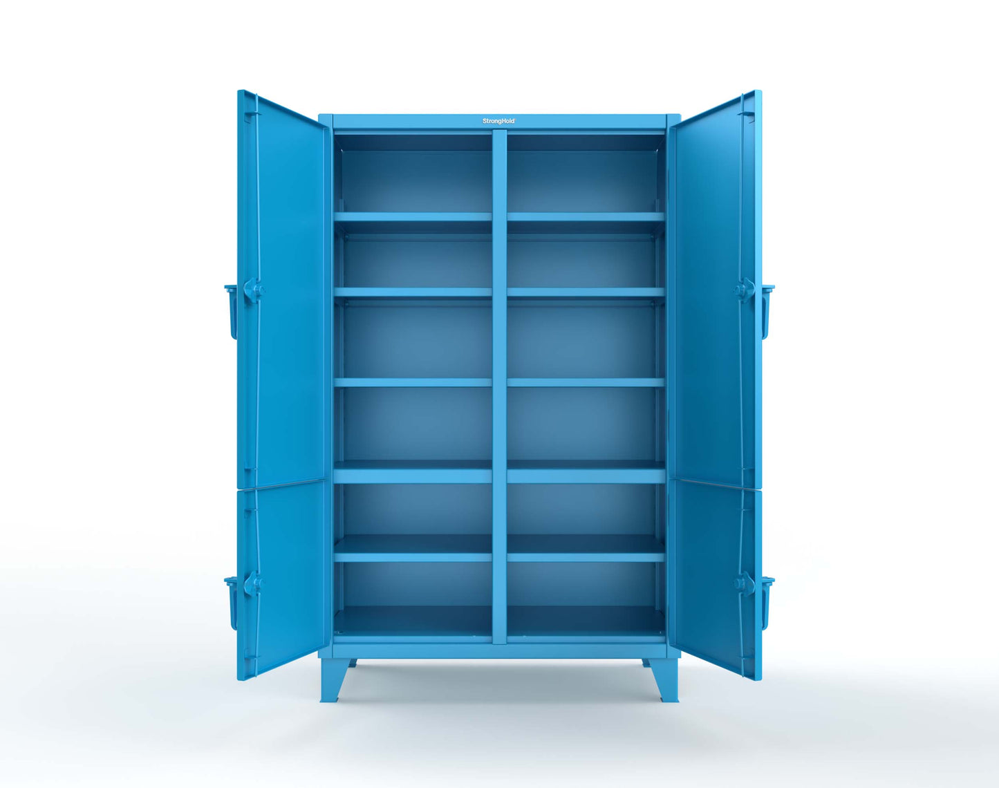 Extreme Duty 12 GA Cabinet with 4 Locking Doors - 48 In. W x 24 In. D x 78 In. H - 46-4D-248-5012