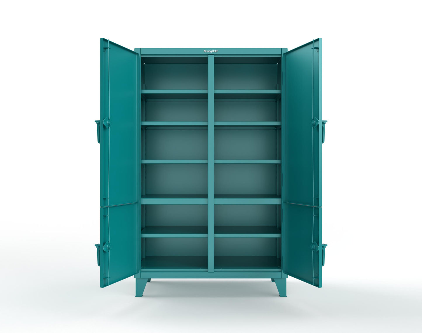 Extreme Duty 12 GA Cabinet with 4 Locking Doors - 48 In. W x 24 In. D x 78 In. H - 46-4D-248-5021