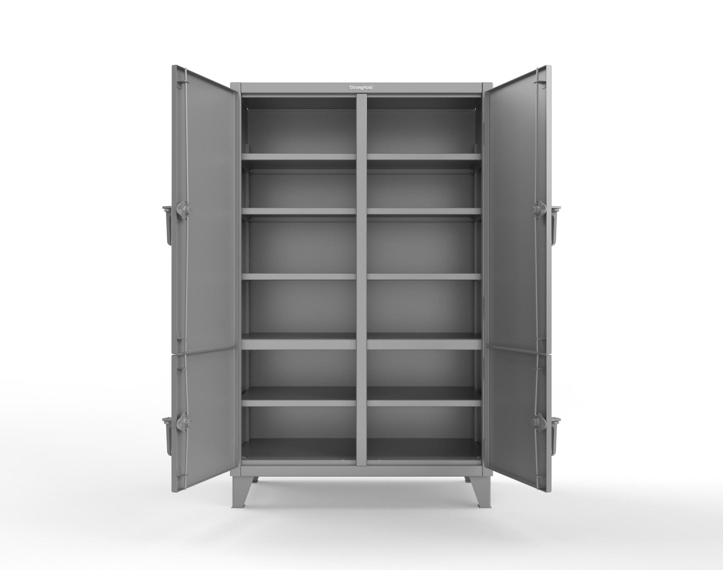 Extreme Duty 12 GA Cabinet with 4 Locking Doors - 48 In. W x 24 In. D x 78 In. H - 46-4D-248-7037