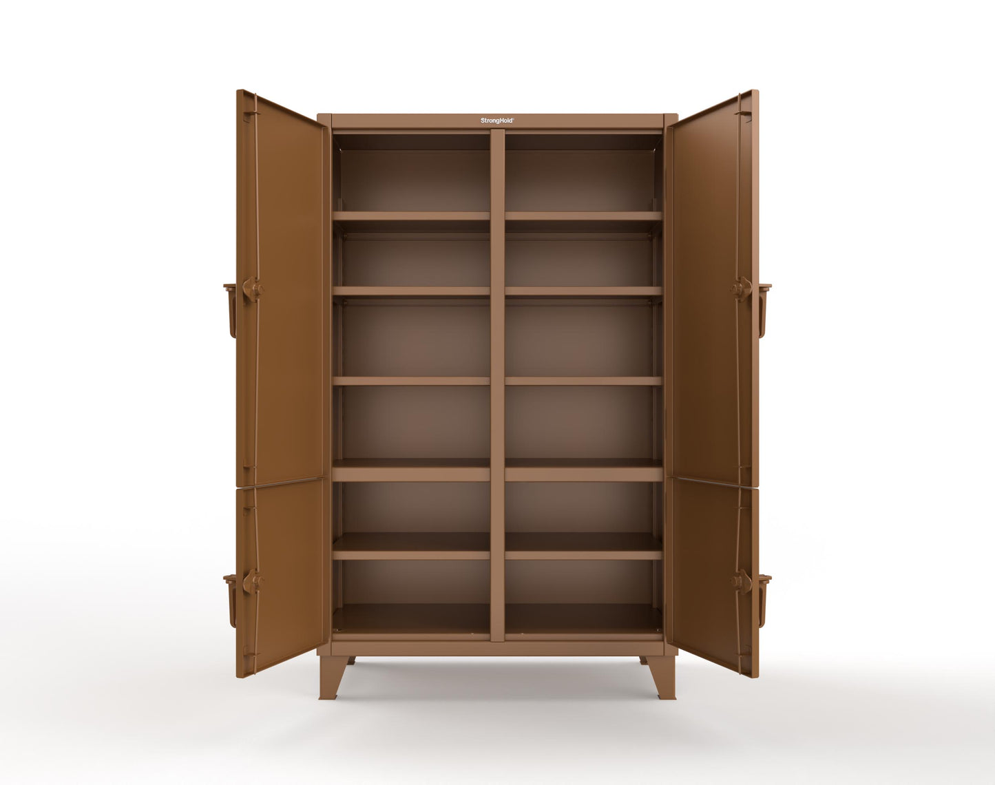 Extreme Duty 12 GA Cabinet with 4 Locking Doors - 48 In. W x 24 In. D x 78 In. H - 46-4D-248-8008