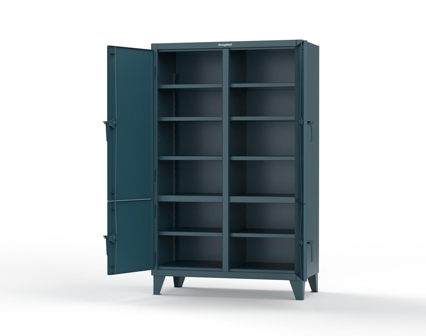 Extreme Duty 12 GA Cabinet with 4 Locking Doors - 48 In. W x 24 In. D x 78 In. H - 46-4D-248-5001