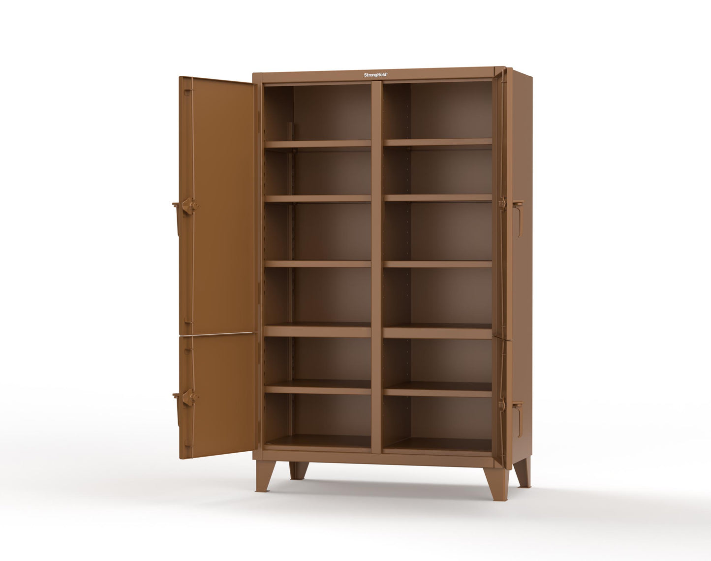 Extreme Duty 12 GA Cabinet with 4 Locking Doors - 48 In. W x 24 In. D x 78 In. H - 46-4D-248-8008