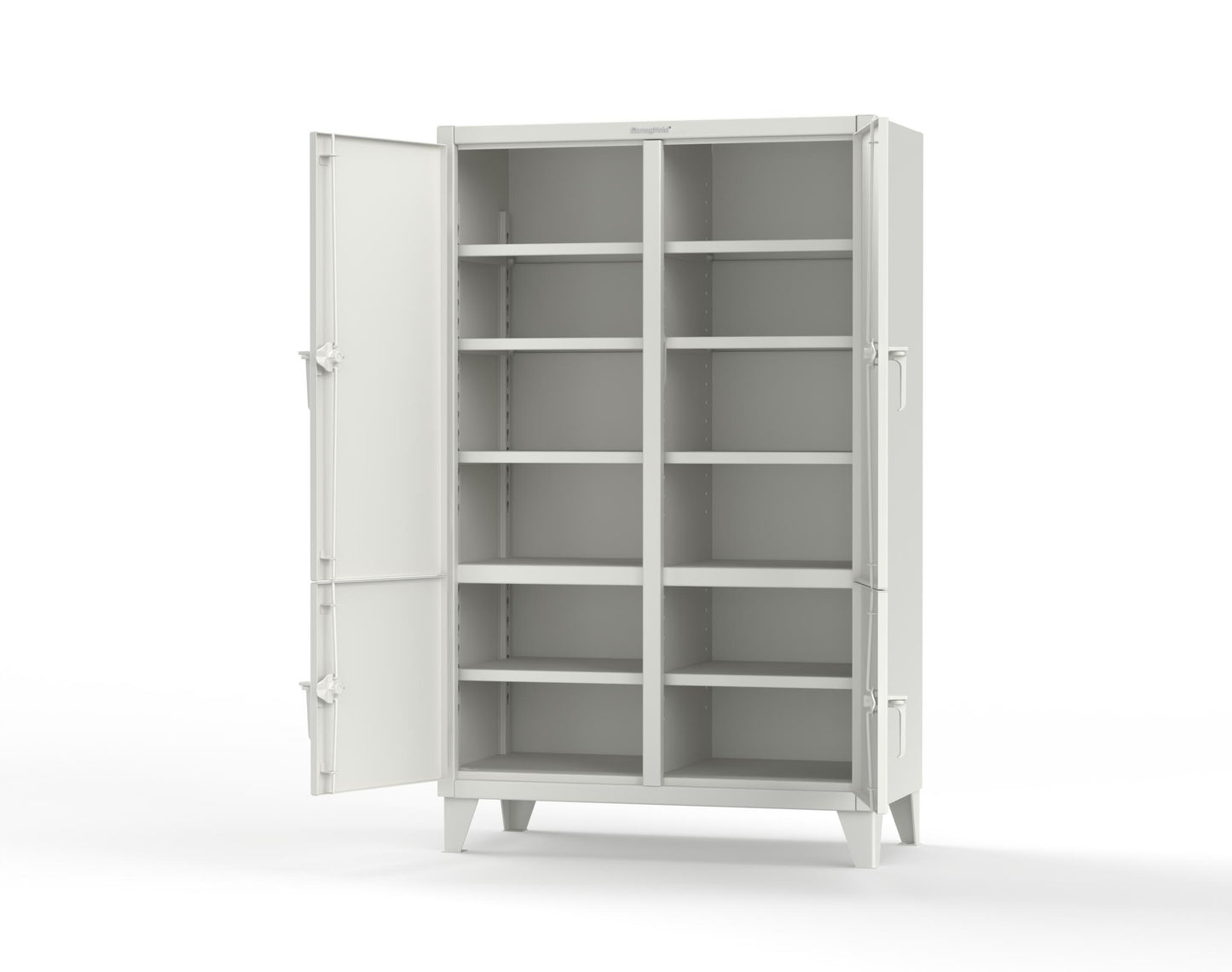 Extreme Duty 12 GA Cabinet with 4 Locking Doors - 48 In. W x 24 In. D x 78 In. H - 46-4D-248-9003