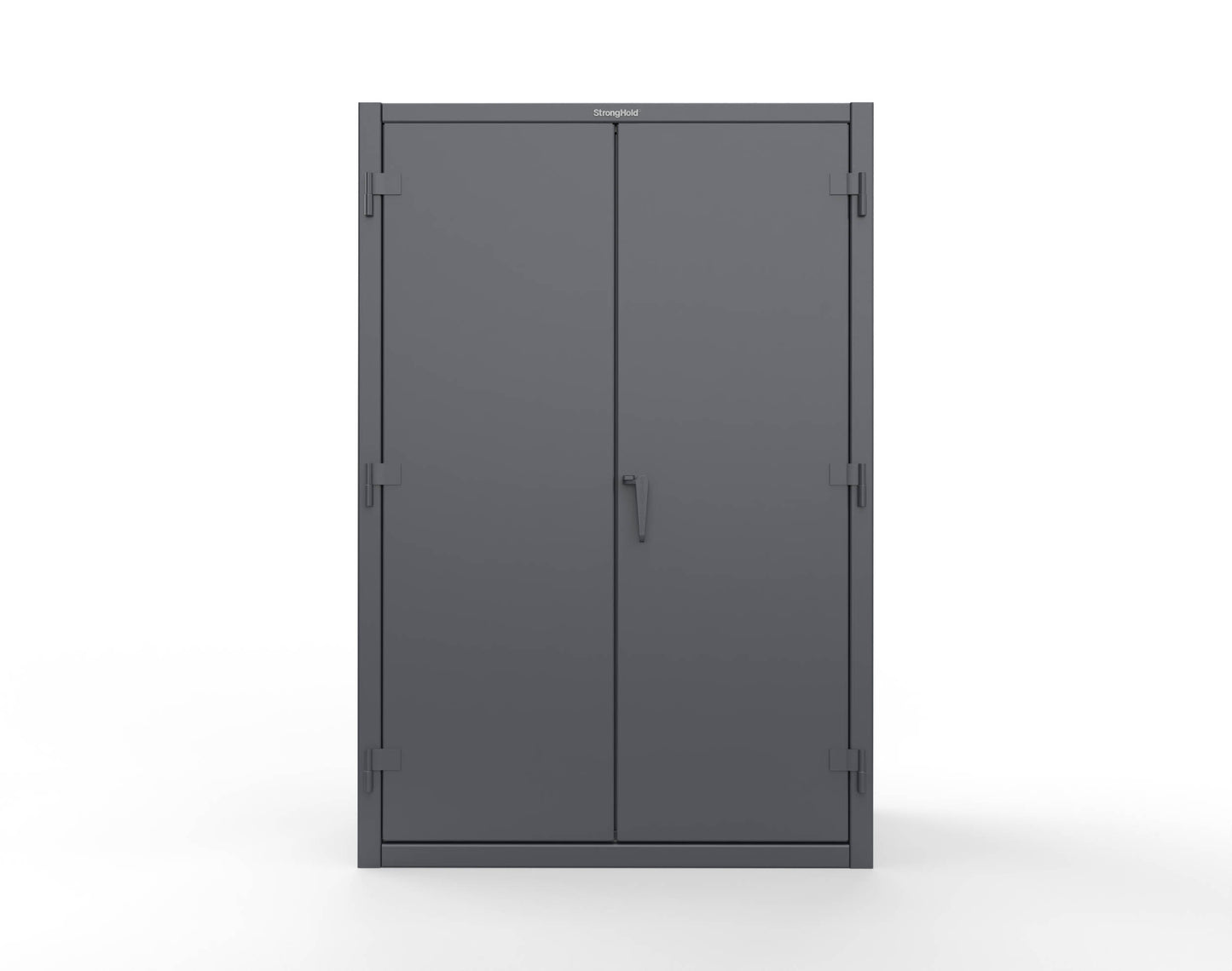 Extreme Duty 12 GA Industrial Slim-Line Cabinet with Bins - 48 In. W x 10 In. D x 72 In. H - 46-BSC-100-7024