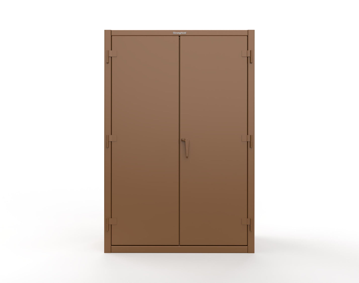 Extreme Duty 12 GA Industrial Slim-Line Cabinet with Bins - 48 In. W x 10 In. D x 72 In. H - 46-BSC-100-8008
