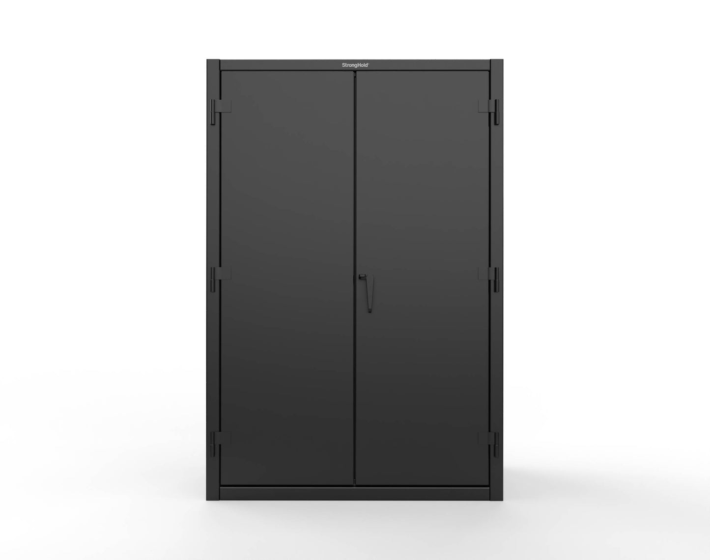 Extreme Duty 12 GA Industrial Slim-Line Cabinet with Bins - 48 In. W x 10 In. D x 72 In. H - 46-BSC-100-9005