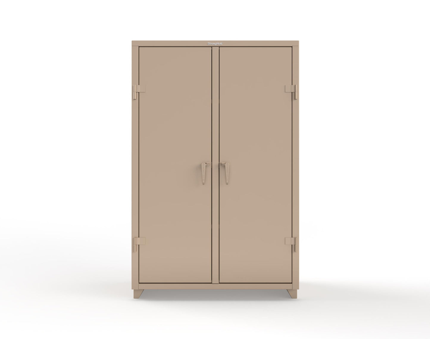 Extra Heavy Duty 14 GA Double Shift Cabinet with 6 Shelves - 48 In. W x 24 In. D x 75 In. H - 46-DS-246-L-1019