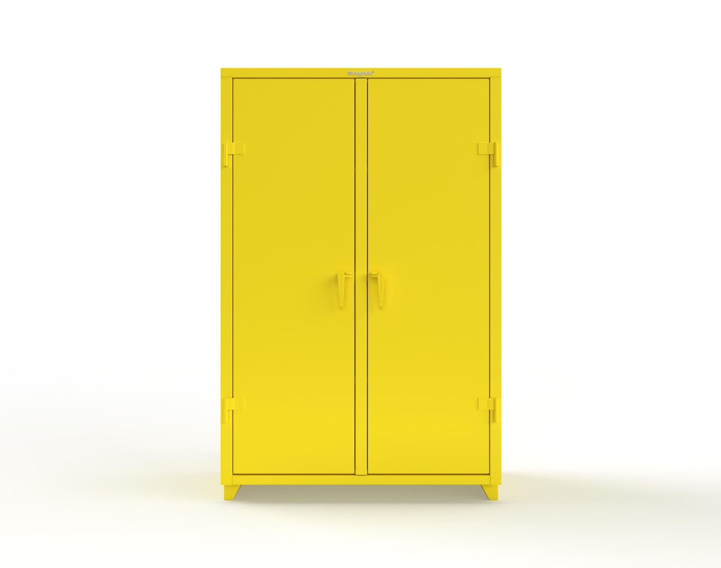 Extra Heavy Duty 14 GA Double Shift Cabinet with 6 Shelves - 48 In. W x 24 In. D x 75 In. H - 46-DS-246-L-1021