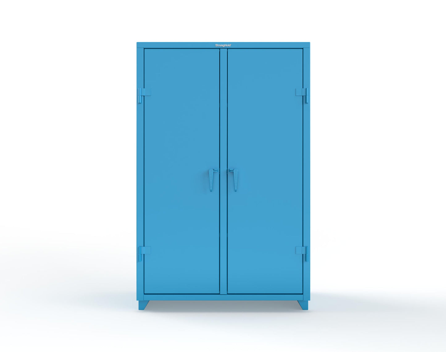 Extra Heavy Duty 14 GA Double Shift Cabinet with 6 Shelves - 48 In. W x 24 In. D x 75 In. H - 46-DS-246-L-5012