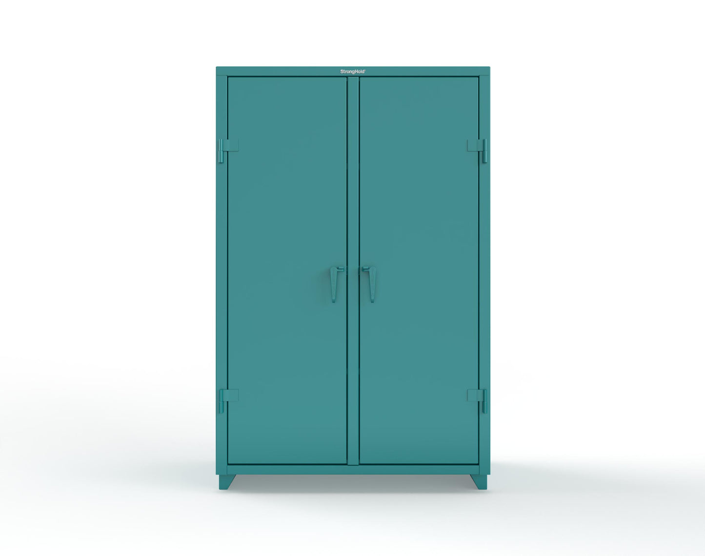 Extra Heavy Duty 14 GA Double Shift Cabinet with 6 Shelves - 48 In. W x 24 In. D x 75 In. H - 46-DS-246-L-5021