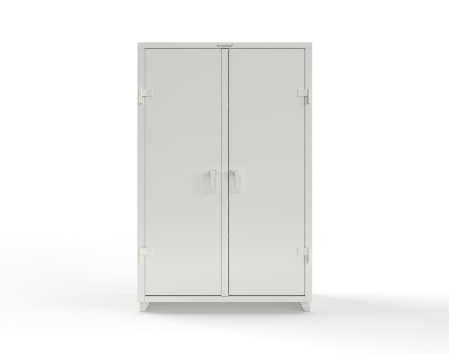 Extra Heavy Duty 14 GA Double Shift Cabinet with 6 Shelves - 48 In. W x 24 In. D x 75 In. H - 46-DS-246-L-9003